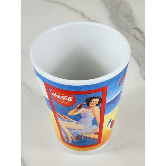 Coca Cola Coke Cup Tumbler 8oz Summer Through The Years 1991 4 1/4" Korea - Picture 9 of 14
